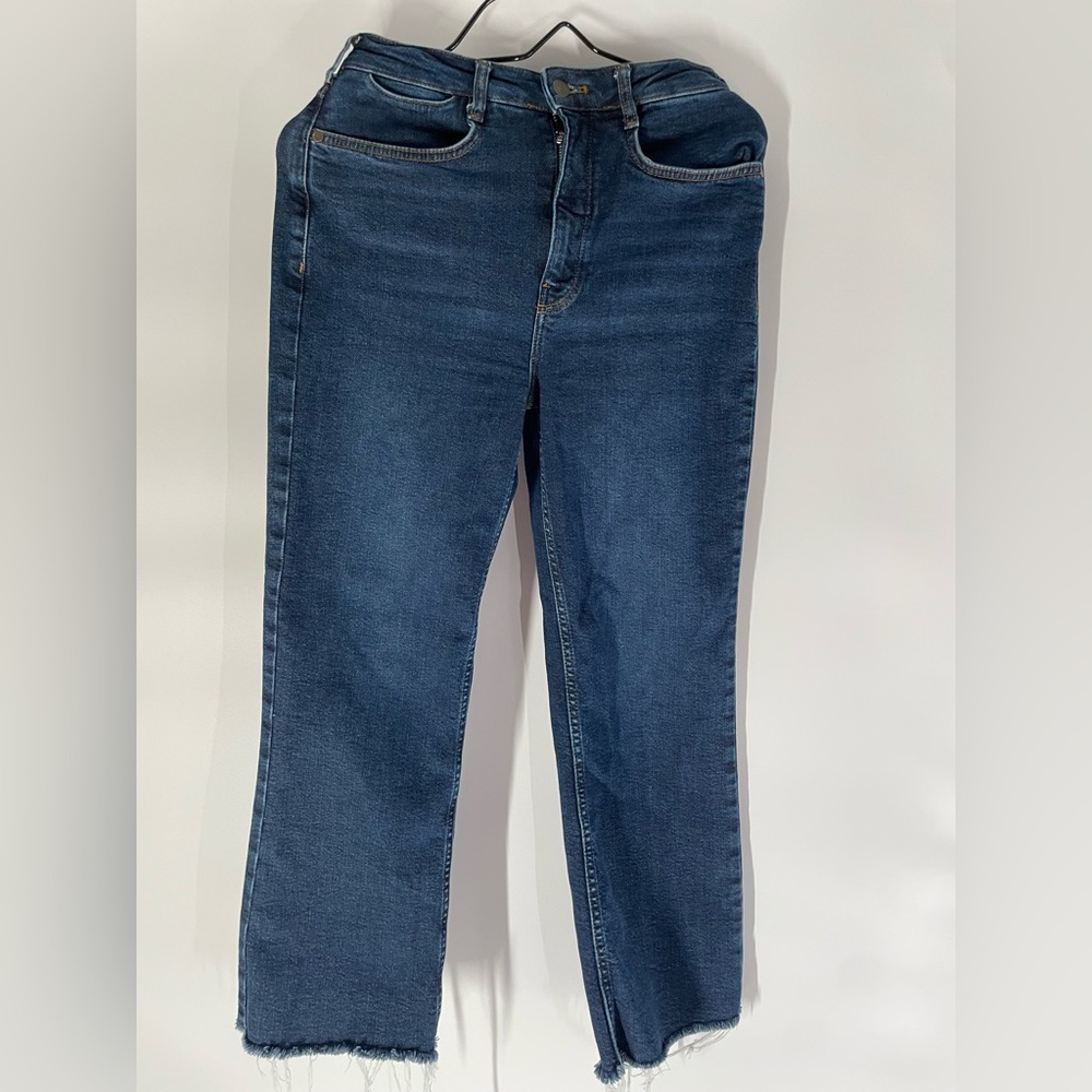 Pilcro Dark Blue Ankle Jeans